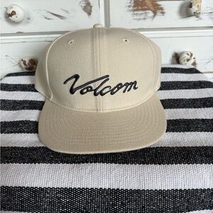 Volcom Cream Cap with Black Interior SnapBack Hat